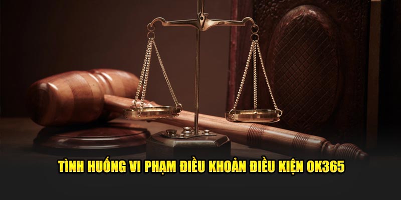 Tình huống vi phạm điều khoản điều kiện OK365 